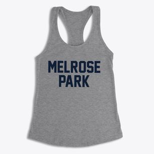 Melrose Park New York Classic Block Women's Racerback Tank