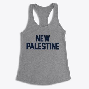 New Palestine Indiana Classic Block Women's Racerback Tank