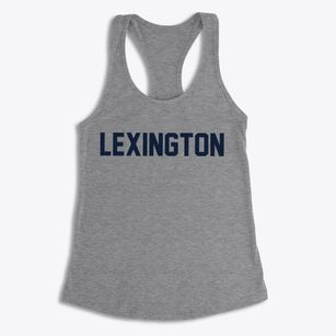 Lexington Massachusetts Classic Block Women's Racerback Tank