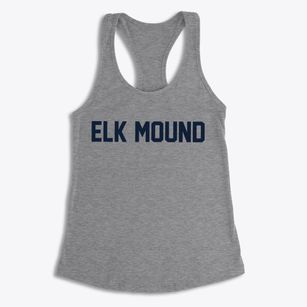 Elk Mound Wisconsin Classic Block Women's Racerback Tank