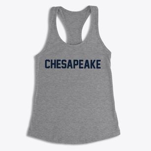 Chesapeake West Virginia Classic Block Women's Racerback Tank