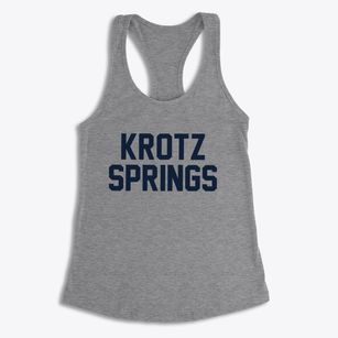 Krotz Springs Louisiana Classic Block Women's Racerback Tank