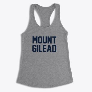 Mount Gilead North Carolina Classic Block Women's Racerback Tank