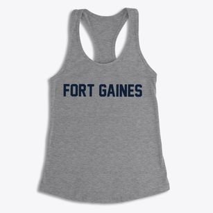 Fort Gaines Georgia Classic Block Women's Racerback Tank