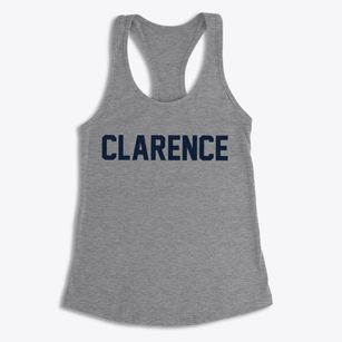 Clarence Iowa Classic Block Women's Racerback Tank