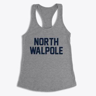 North Walpole New Hampshire Classic Block Women's Racerback Tank