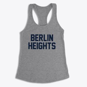 Berlin Heights Ohio Classic Block Women's Racerback Tank