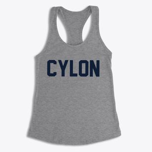 Cylon Wisconsin Classic Block Women's Racerback Tank