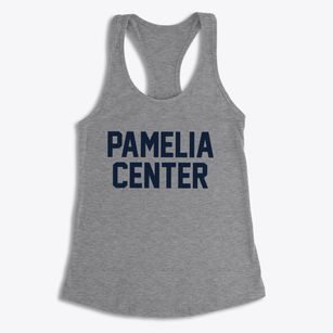 Pamelia Center New York Classic Block Women's Racerback Tank