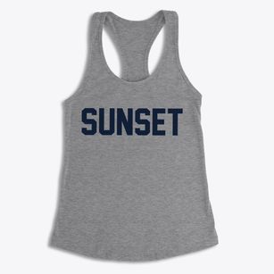 Sunset Arkansas Classic Block Women's Racerback Tank