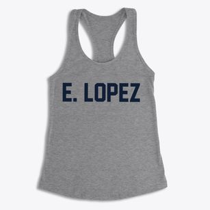 E. Lopez Texas Classic Block Women's Racerback Tank