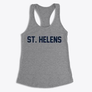 St. Helens Oregon Classic Block Women's Racerback Tank