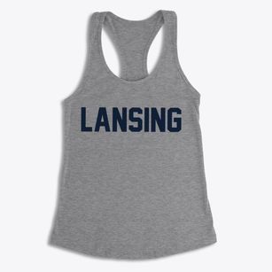 Lansing New York Classic Block Women's Racerback Tank