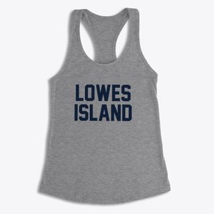 Lowes Island Virginia Classic Block Women's Racerback Tank