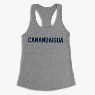 Canandaigua New York Classic Block Women's Racerback Tank