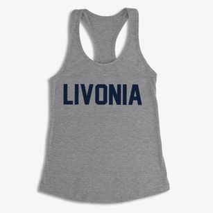 Livonia New York Classic Block Women's Racerback Tank