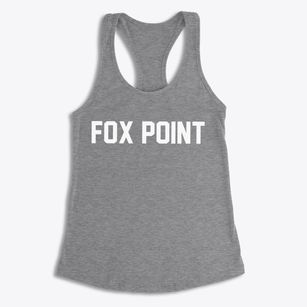 Fox Point Wisconsin Classic Block Women's Racerback Tank