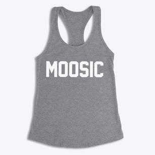 Moosic Pennsylvania Classic Block Women's Racerback Tank