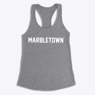Marbletown New York Classic Block Women's Racerback Tank
