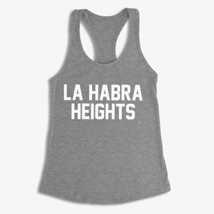 La Habra Heights California Classic Block Women's Racerback Tank