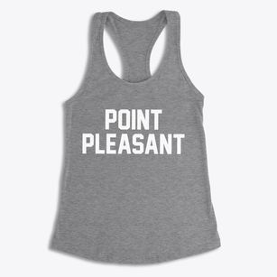 Point Pleasant West Virginia Classic Block Women's Racerback Tank