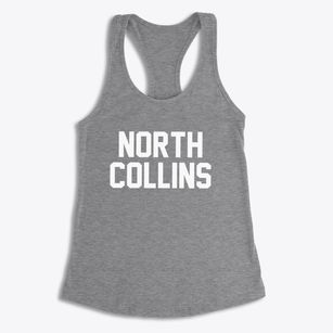 North Collins New York Classic Block Women's Racerback Tank