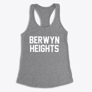Berwyn Heights Maryland Classic Block Women's Racerback Tank