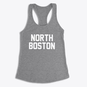 North Boston New York Classic Block Women's Racerback Tank