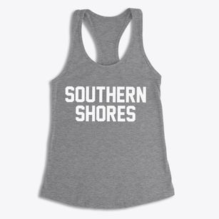 Southern Shores North Carolina Classic Block Women's Racerback Tank