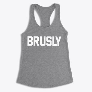 Brusly Louisiana Classic Block Women's Racerback Tank