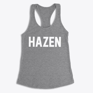 Hazen North Dakota Classic Block Women's Racerback Tank