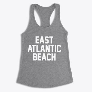 East Atlantic Beach New York Classic Block Women's Racerback Tank