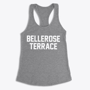 Bellerose Terrace New York Classic Block Women's Racerback Tank
