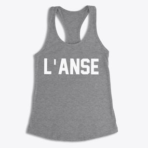 L'anse Michigan Classic Block Women's Racerback Tank