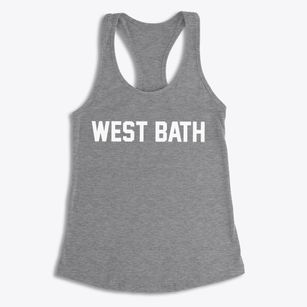 West Bath Maine Classic Block Women's Racerback Tank