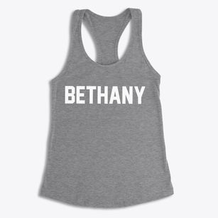 Bethany New York Classic Block Women's Racerback Tank
