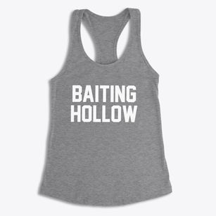 Baiting Hollow New York Classic Block Women's Racerback Tank