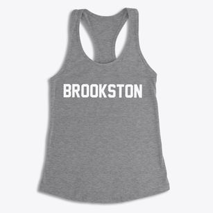 Brookston Indiana Classic Block Women's Racerback Tank