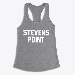Stevens Point Wisconsin Classic Block Women's Racerback Tank