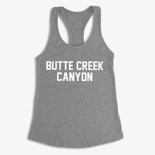 Butte Creek Canyon California Classic Block Women's Racerback Tank
