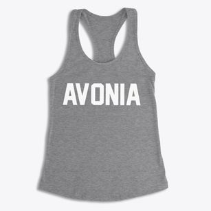 Avonia Pennsylvania Classic Block Women's Racerback Tank