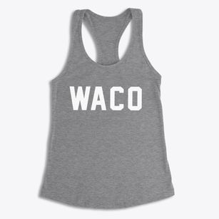 Waco Texas Classic Block Women's Racerback Tank