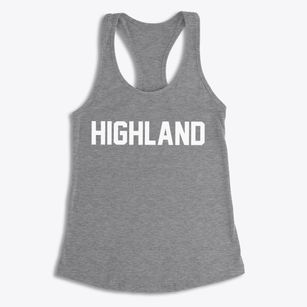 Highland Wisconsin Classic Block Women's Racerback Tank