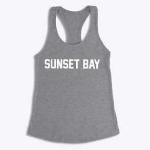 Sunset Bay New York Classic Block Women's Racerback Tank