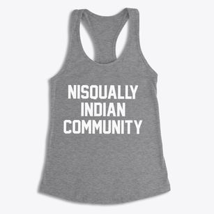 Nisqually Indian Community Washington Classic Block Women's Racerback Tank