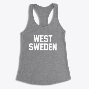 West Sweden Wisconsin Classic Block Women's Racerback Tank