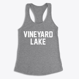Vineyard Lake Michigan Classic Block Women's Racerback Tank