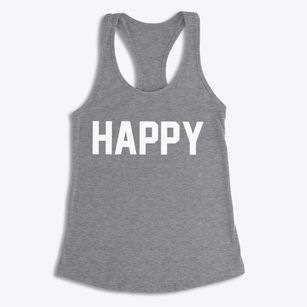Happy Texas Classic Block Women's Racerback Tank