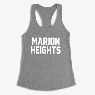 Marion Heights Pennsylvania Classic Block Women's Racerback Tank