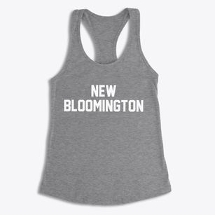 New Bloomington Ohio Classic Block Women's Racerback Tank